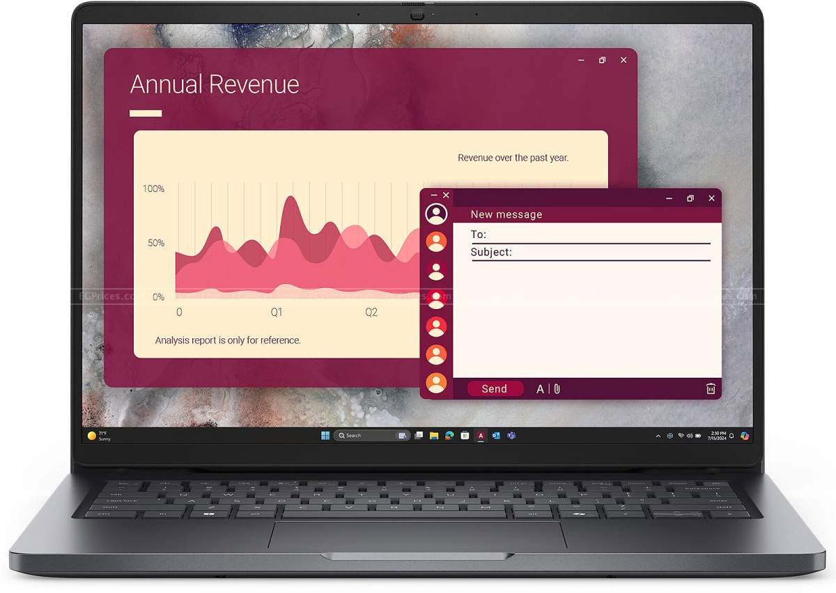 zoom image for DellPro 14 PC14250 Ultra 7 265U 16GB 512GB SSD Intel Graphics 14 Inch DOS Laptop